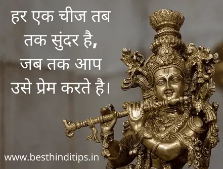 Lord krishna quote in hindi for love