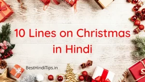 10 Lines on Christmas in Hindi for Class 3 | क्रिसमस पर 10 लाइन हिंदी में