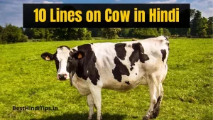 10 Lines on Cow in Hindi Essay | Cow Essay in Hindi 10 Lines