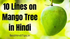 10 lines on mango tree in hindi