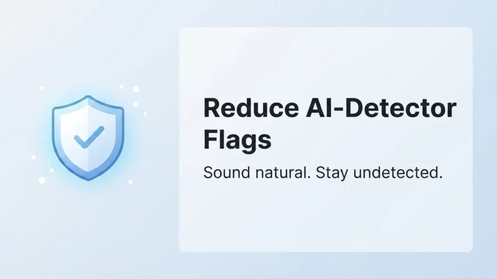 ChatGPT prompt to reduce AI detector flags and sound more human